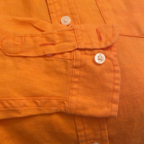 Janie and Jack size 4 NWOT orange long sleeve shirt perfect condition - Picture 5 of 8